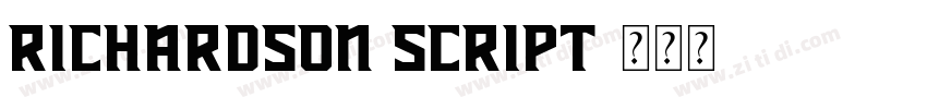 Richardson Script字体转换